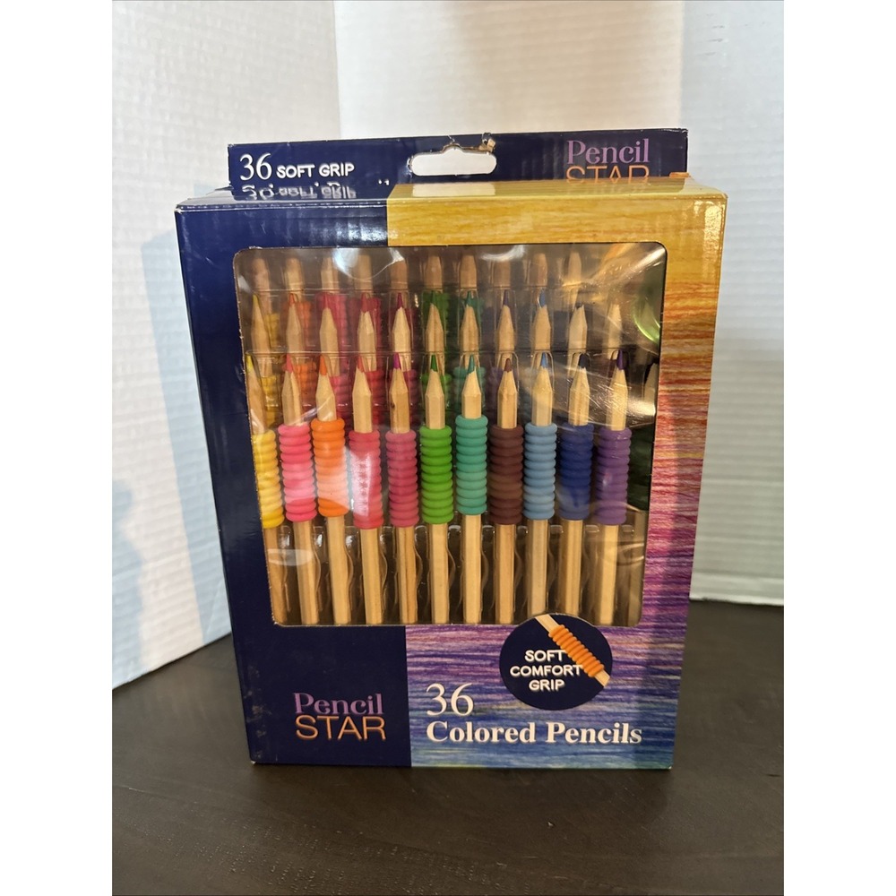 Pencil Star 36 Soft Grip Colored Pencils